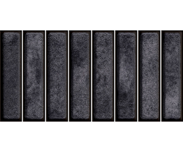 Retro obklad El Barco Domino Denim 15x30 Luc. - antracitová