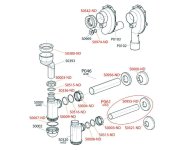 Sifon Pisoárový Dn40 S Manžetou - Plast - Nelepí Se ALC-A45A