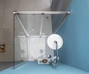 Polysan Easy Sprchové Dveře Skládací 900mm, čiré Sklo
