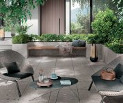 2cm dlažba jako beton Deceram Outdoor DONR Grey Terrazzo Vit 80x80 Rett. - šedá (skladem)
