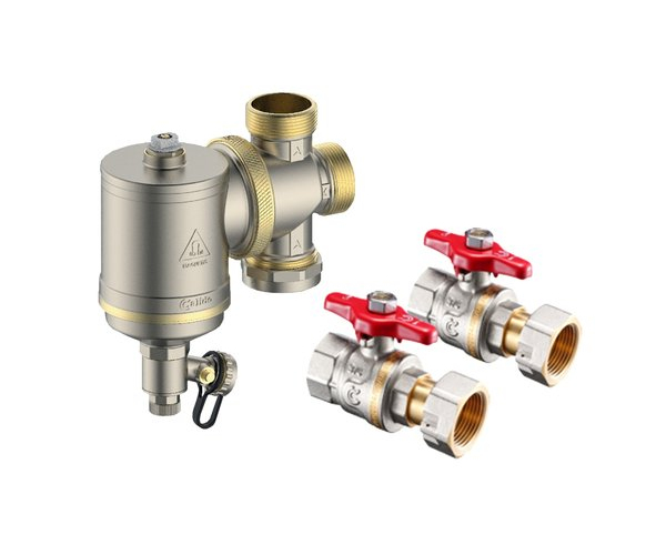 Set - Magnetický Odlučovač Nečistot 5/4" A 2ks Kulových Kohoutů S30 5/4"