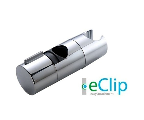 Posuvný Držák - Jezdec S Technologií Eclip, Ke Sprchové Tyči Průměr 18-24 Mm, Plast-chrom
