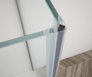 Gelco Trinity Chrome Obdélníkový Sprchový Kout 800x1000mm, Matné Sklo, Levé