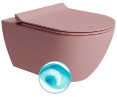 Gsi Pura Závěsná Wc Mísa, Swirlflush, 36x55cm, Blush Dual-mat