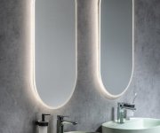 Sapho Minox Oválné Zrcadlo S Led Osvětlením 50x100cm