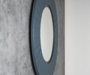 Sapho Lumiro Strip Kulaté Zrcadlo S Led Osvětlením V Rámu ø 75cm, Siena