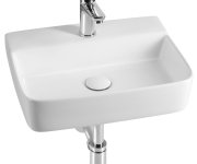 Aqualine Cristy Keramické Umyvadlo 45x34cm, Bílá