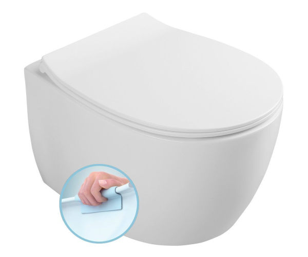 Isvea Sentimenti Závěsná Wc Mísa, Rimless, 36x51cm, Bílá