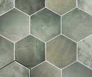 Dlažba jako kámen Ape Sintra Hexa Olive Green 13,9x16 - zelená