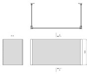 Polysan Universal U Panel 80x180x80x52cm