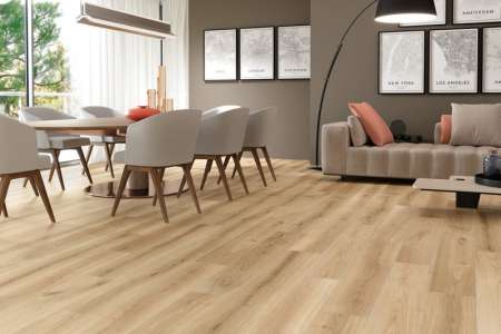 Keramická dlažba APE KOEN CARAMELLO 20x120cm věrně imituje dřevěné parkety