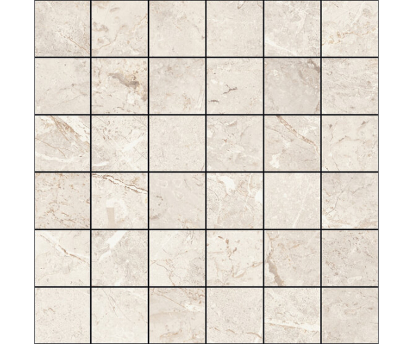 Dlažba jako mramor APE Augustus Mosaico Cream Natural 30X30 (5X5) - béžová