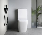 Sapho Cubemix Podomítková Bidetová Baterie Se Stop Sprškou, Hranatá, černá Mat