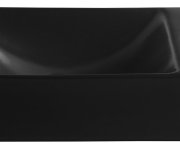Sapho Margitha Keramické Umývátko 38x22cm, Otvor Pro Baterii Vpravo, černá Mat