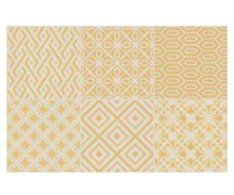 Elios Clay Pattern Mustard 10x10 Decoro