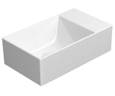 Gsi Kube X Keramické Umývátko 40x23cm, Broušená Spodní Hrana, Bez Otvoru, Pravé/lev