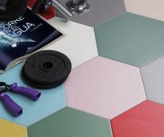 Dlažba Codicer Basic Red Hex 25 22x25 - červená