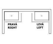 Gelco Sara Panel čelní 120x90cm, Výška 10cm, Levý