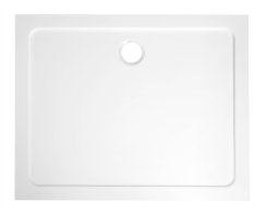 Aqualine Tecmi Sprchová Vanička Z Litého Mramoru, Obdélník 120x90cm, Bílá