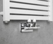 Sapho Twin Připojovací Sada Ventilů Pro Středové Připojení, Chrom