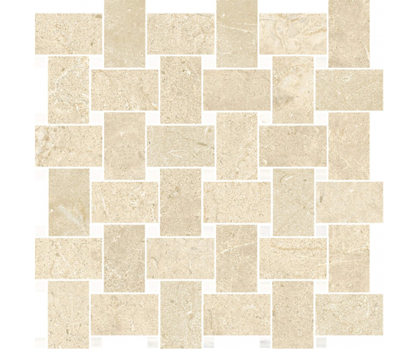 Dlažba jako kámen Sant Agostino Themar Rete Crema Marfil 30x30 Kry - béžová