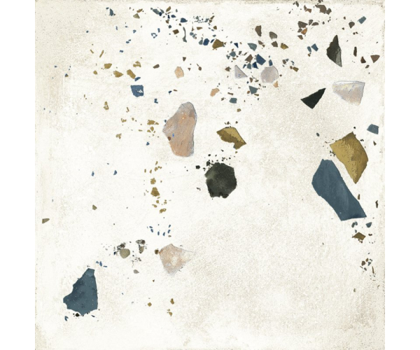Dlažba jako terrazzo Del Conca Faetano Progetto 1962 Origini 1962 20x20 Matt. - bílá