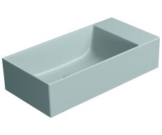 Gsi Kube X Keramické Umývátko 50x25cm, Bez Otvoru, Pravé/levé, Ghiaccio Mat