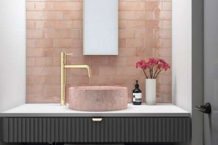 Jemné obklady Equipe Manacor Blush Pink 7,5x15