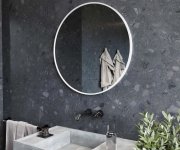 Sapho Notion Slim Kulaté Zrcadlo V Rámu ø 60cm, Bílá Mat