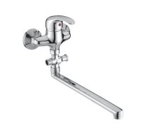 Vanová Stěnová Baterie Do Bytového Jádra S Plochým Ramínkem, Rozteč 100 Mm, Klik-k