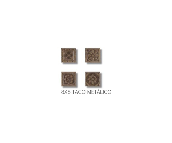 Dlažba Borja RusNatCer Taco Metalico 8x8 - bronzová (skladem)