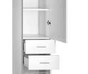 Aqualine Zoja/keramia Fresh Skříňka Vysoká S Košem 35x184x29cm, Bílá