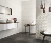 Obklad jako beton APE Chic White 31,6x90 Rett. - bílá