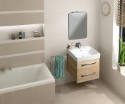 Sapho Ishape Zrcadlo S Broušenou Hranou 60x80cm, Zakulacené Rohy, Cu Free