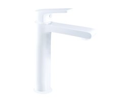 Umyvadlová vysoká baterie bez výpusti COLORADO Bílá - matná 3/8" CO130.0BMAT