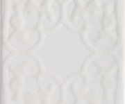 Vzorovaný dekor Aleluia Urban Atelier Decor Glam Branco 10x10 - bílá