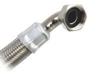 Nerezová Hadice Gigant S Kolínkem, Průměr 32x24mm, F1"x1"m, 80cm FA2651PH-FM11-80