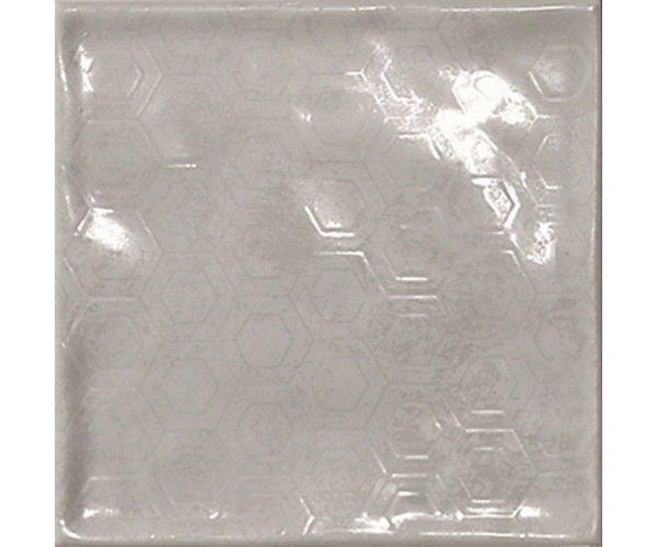 Vzorovaný dekor El Barco Chic Gris 15x15 Decorado - šedá
