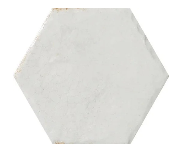 Dlažba jako kámen CIR Cotto del Campiano Bianco Antico esagona 15,8x18,3 - bílá