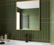 Sapho Notion Slim Zrcadlo V Rámu 60x80cm, Zlato Mat