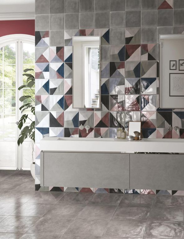 Realizace Extravagantní koupelna s obklady CIR Materia Prima