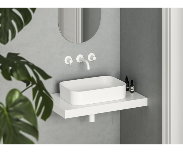 Umyvadlo Ceramic Slim R - Umyvadlo Ceramic Slim R 55, bez otvoru pro baterii, bez přepadu
