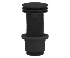 Sapho Umyvadlová Výpust 5/4“, Neuzavíratelná, Velká Zátka, 10-80mm, Abs/černá Mat