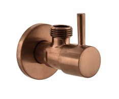 Sapho Rohový Ventil Kulatý, 1/2"x3/8", Měď Mat