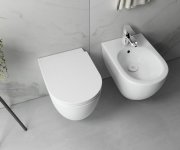 Isvea Infinity Závěsná Wc Mísa, Rimless, 36,5x53cm, Bílá Mat
