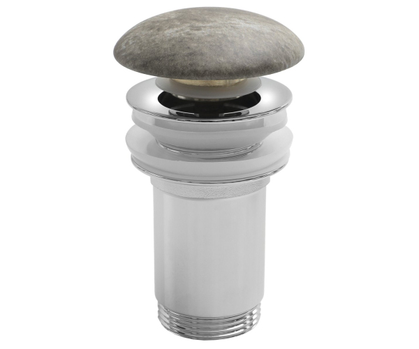 Sapho Umyvadlová Výpust 5/4“, Click-clack, Keramická Zátka, 10-50mm, Breccia Mramor