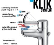 Dřezová Stěnová Baterie S Kulatým Ramínkem 200 Mm, Rozteč 100 Mm, Klik-klak - Chrom - Luna LU3115-S100