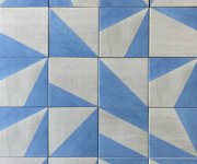 Retro dlažba Deceram Origami Blue 15x15 - mix