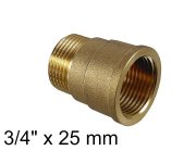 Prodloužení - Mosaz - 3/8" X 20mm 07660MZ3820