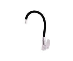 Dřezová baterie s flexibilním ramínkem AMUR chrom/černá 3/8" AM719.0/10C